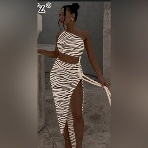 Zebra Print Women's Skirt